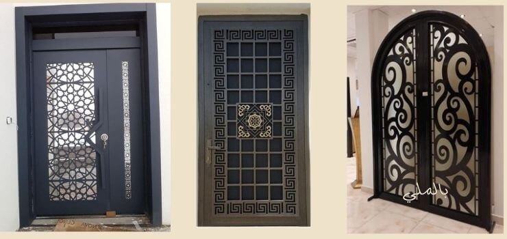 باب حديد خارجي ليزر