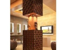 ديكور عمود دائري خارجي