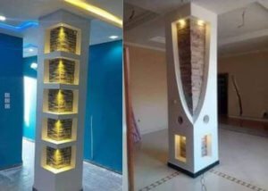 ديكور عمود دائرية