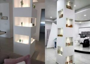 ديكورات عمود حائط